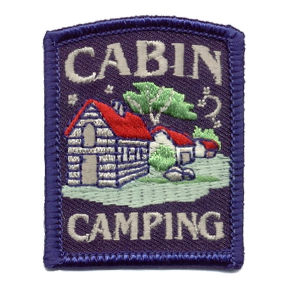 12 pieces 2" Custom Activity Scouts Applique Fun Patches - Cabin Camping Patch