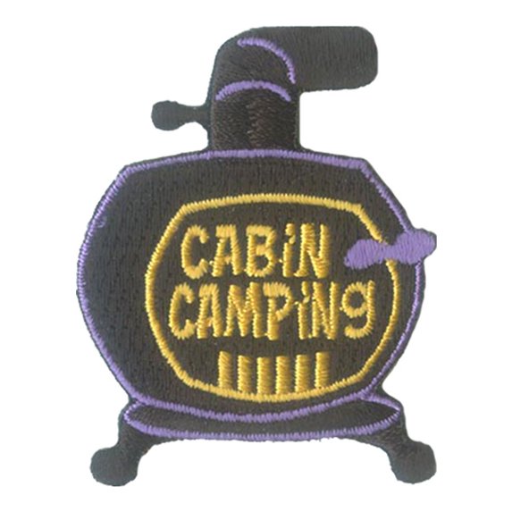 12 pieces 2" Custom Activity Scouts Applique Fun Patches - Cabin Camping (Stove) Patch