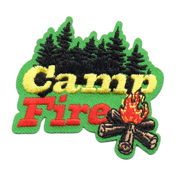 12 pieces 2" Custom Activity Scouts Applique Fun Patches - Camp Fire Patch
