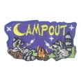 thumbnail image 1 of 12 pieces 2" Custom Activity Scouts Applique Fun Patches - Camp Out (Two Raccoons) Patch, 1 of 1