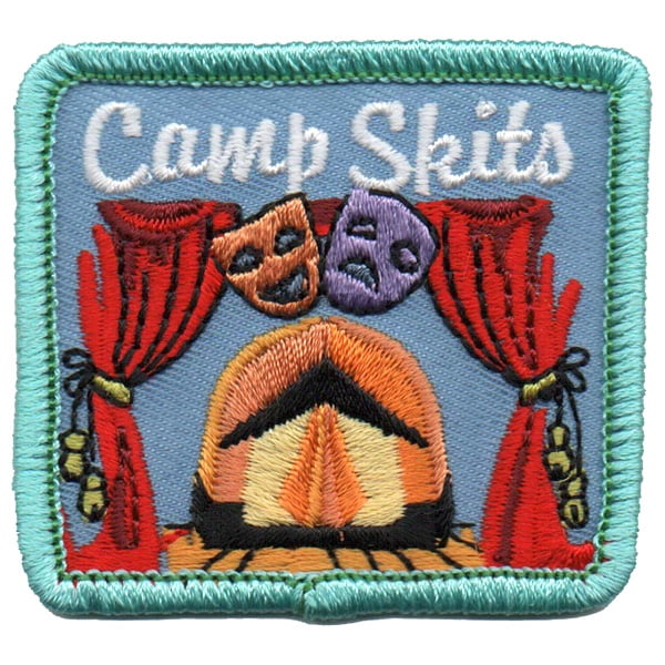 12 pieces 2" Custom Activity Scouts Applique Fun Patches - Camp Skits Patch