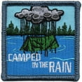 thumbnail image 1 of 12 pieces 2" Custom Activity Scouts Applique Fun Patches - Camped in the Rain Patch, 1 of 1