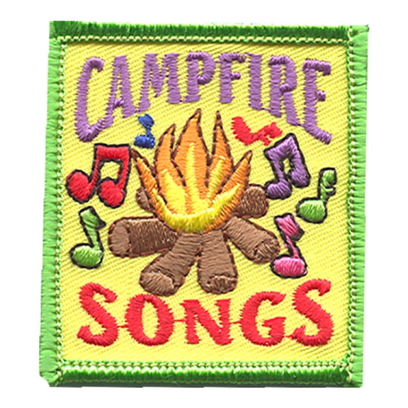 12 pieces 2" Custom Activity Scouts Applique Fun Patches - Campfire Songs Patch