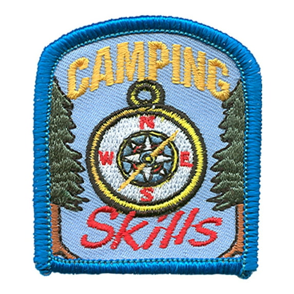 12 pieces 2" Custom Activity Scouts Applique Fun Patches - Camping Skills Patch 1