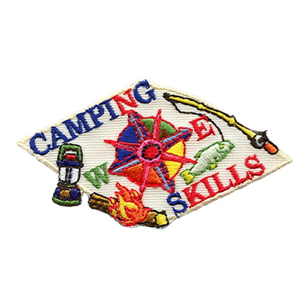 12 pieces 2" Custom Activity Scouts Applique Fun Patches - Camping Skills Patch 2