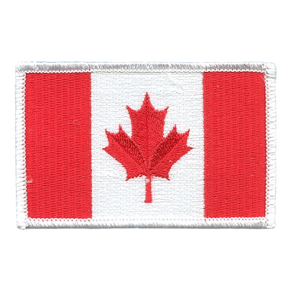 12 pieces 2" Custom Activity Scouts Applique Fun Patches - Canadian Flag 3.5 X 2.25