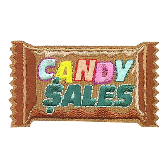 12 pieces 2" Custom Activity Scouts Applique Fun Patches - Candy Sales Patch