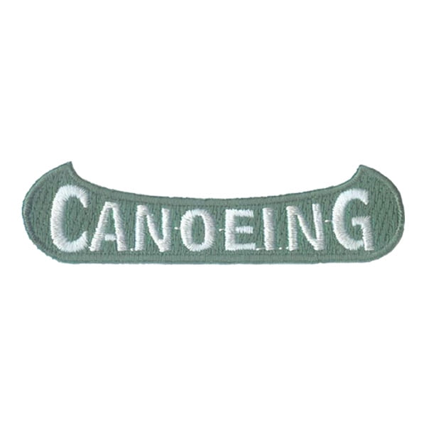 12 pieces 2" Custom Activity Scouts Applique Fun Patches - Canoeing Patch
