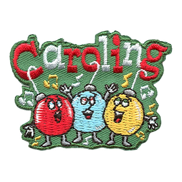 12 pieces 2" Custom Activity Scouts Applique Fun Patches - Caroling (Bulbs) Patch