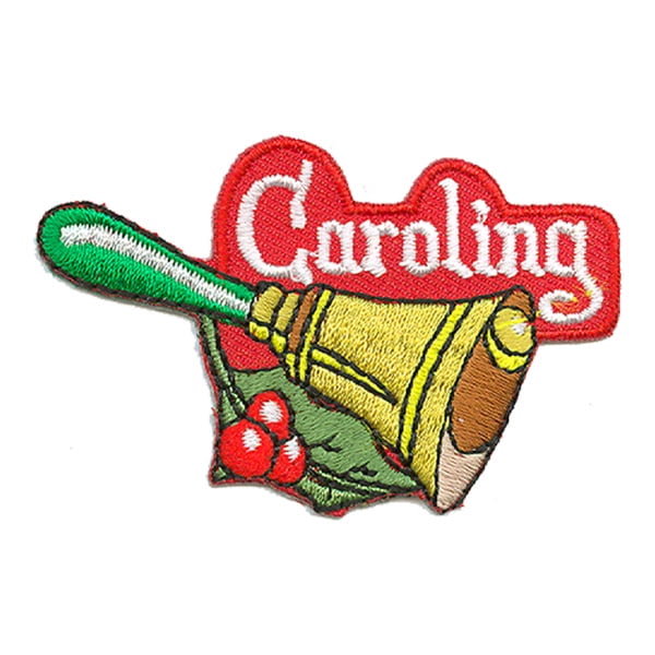 12 pieces 2" Custom Activity Scouts Applique Fun Patches - Caroling