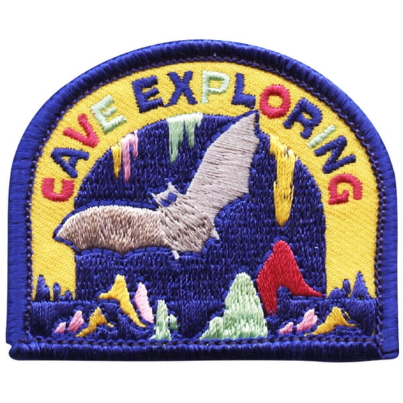 12 pieces 2" Custom Activity Scouts Applique Fun Patches - Cave Exploring Patch