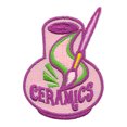thumbnail image 1 of 12 pieces 2" Custom Activity Scouts Applique Fun Patches - Ceramics Patch, 1 of 1
