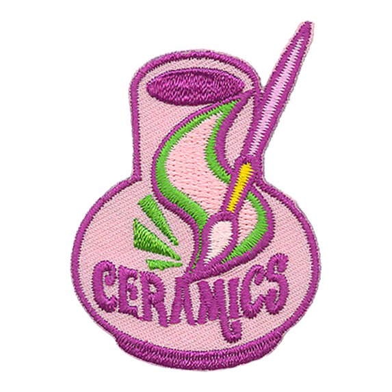 12 pieces 2" Custom Activity Scouts Applique Fun Patches - Ceramics Patch