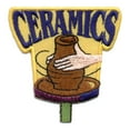 thumbnail image 1 of 12 pieces 2" Custom Activity Scouts Applique Fun Patches - Ceramics - Pottery Wheel Patch, 1 of 1
