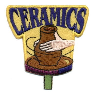 12 pieces 2" Custom Activity Scouts Applique Fun Patches - Ceramics - Pottery Wheel Patch