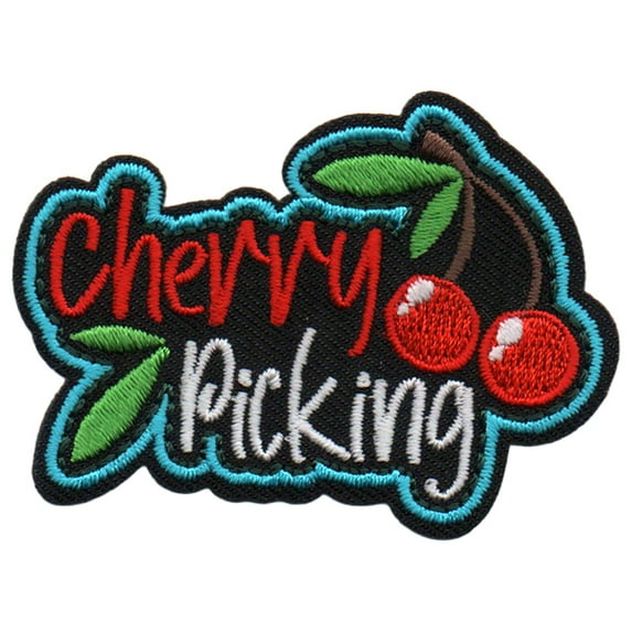12 pieces 2" Custom Activity Scouts Applique Fun Patches - Cherry Picking Patch
