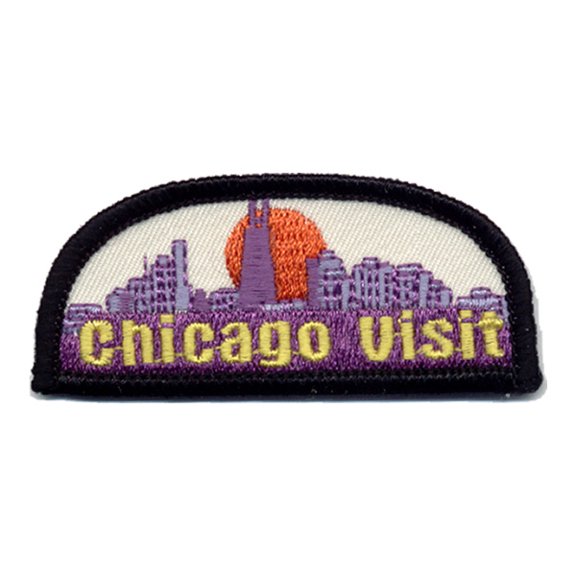 12 pieces 2" Custom Activity Scouts Applique Fun Patches - Chicago Visit Patch 2