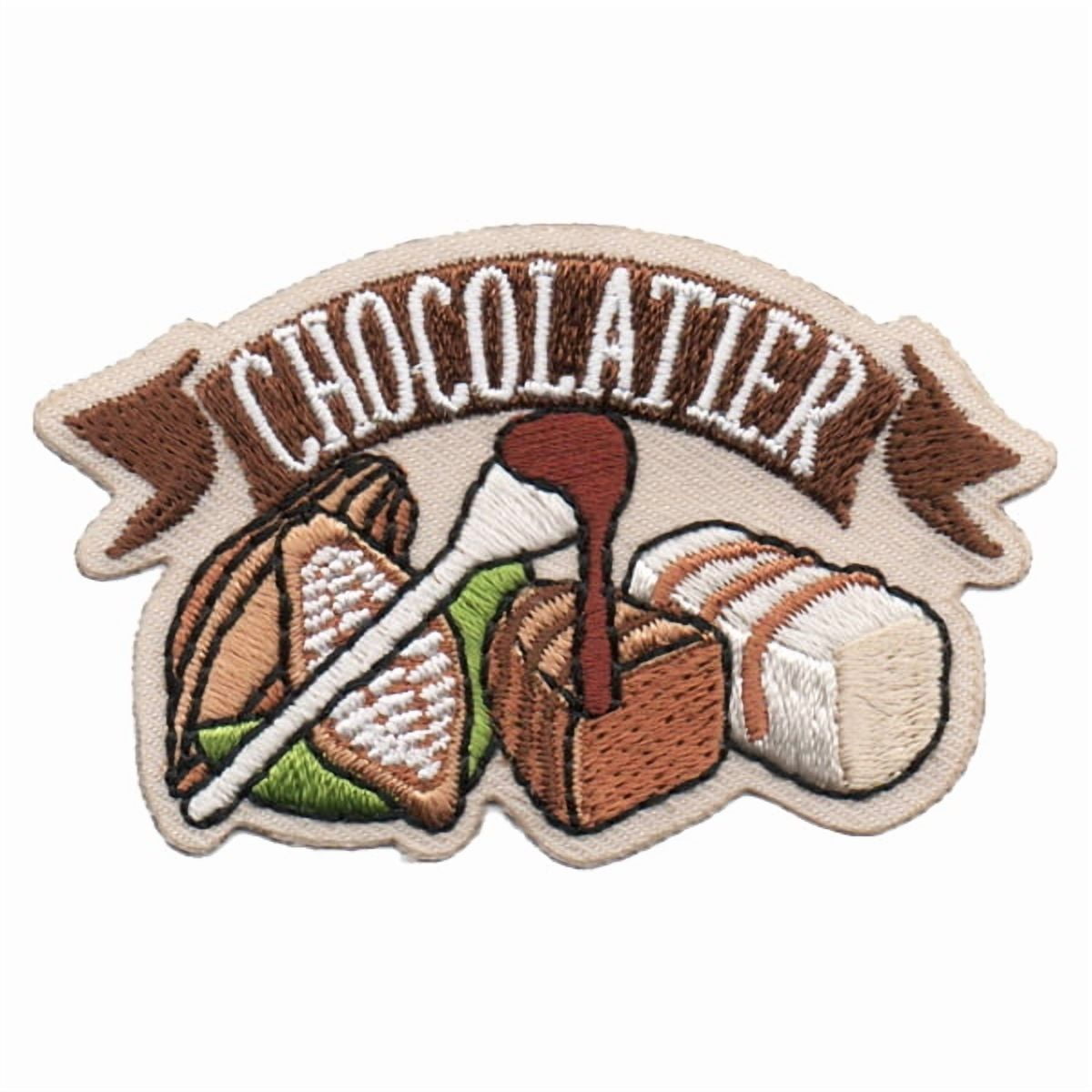 12 pieces 2" Custom Activity Scouts Applique Fun Patches - Chocolatier Patch