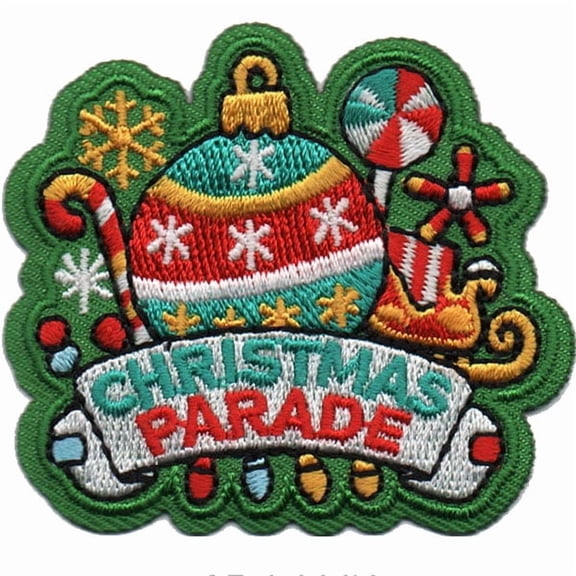 12 pieces 2" Custom Activity Scouts Applique Fun Patches - Christmas Parade Patch 1