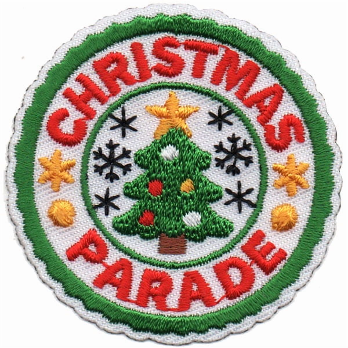 12 pieces 2" Custom Activity Scouts Applique Fun Patches - Christmas Parade Patch 2