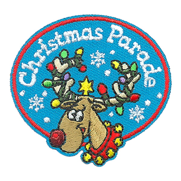 12 pieces 2" Custom Activity Scouts Applique Fun Patches - Christmas Parade Patch