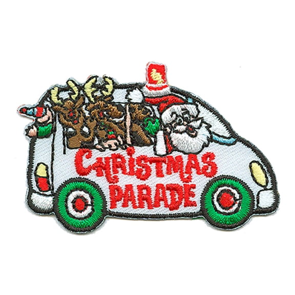 12 pieces 2" Custom Activity Scouts Applique Fun Patches - Christmas Parade (Van) Patch