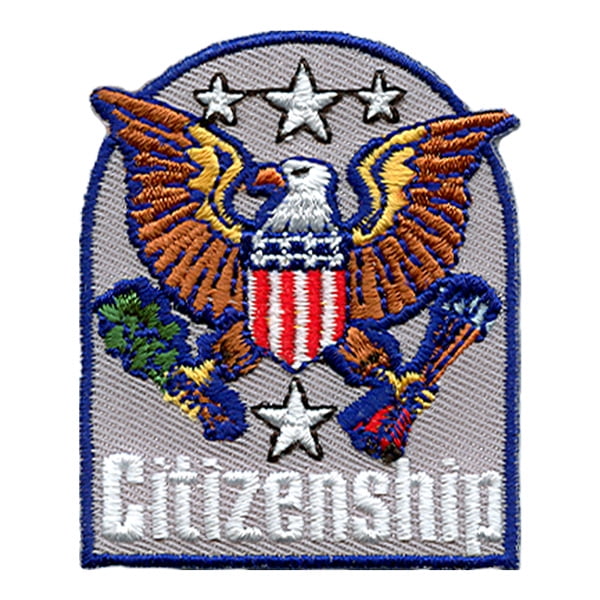 12 pieces 2" Custom Activity Scouts Applique Fun Patches - Citizenship Patch