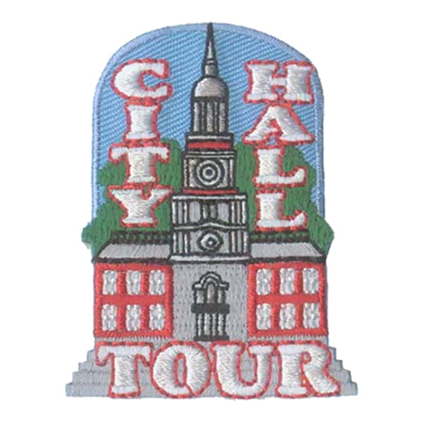 12 pieces 2" Custom Activity Scouts Applique Fun Patches - City Hall Tour Patch