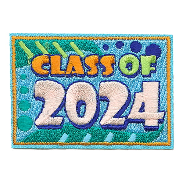 12 pieces 2" Custom Activity Scouts Applique Fun Patches - Class Of 2024
