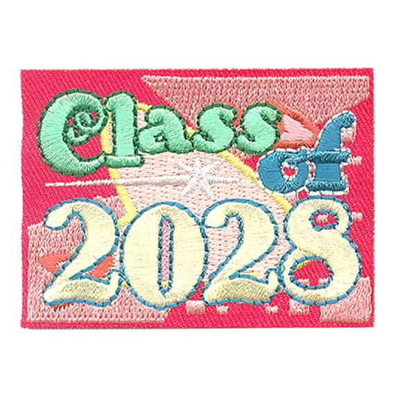 12 pieces 2" Custom Activity Scouts Applique Fun Patches - Class Of 2028 Patch