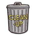 thumbnail image 1 of 12 pieces 2" Custom Activity Scouts Applique Fun Patches - Clean-Up (Garbage Can) Patch, 1 of 1