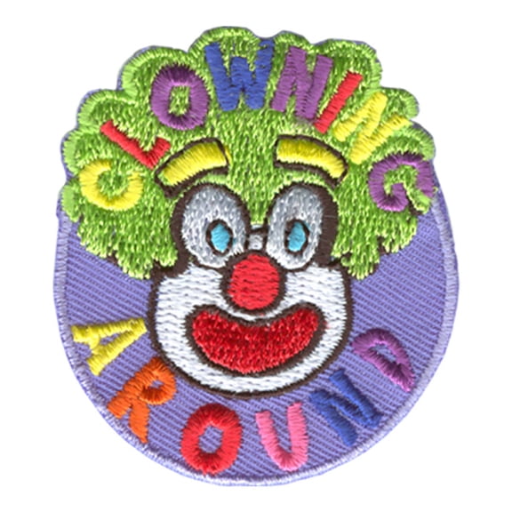 12 pieces 2" Custom Activity Scouts Applique Fun Patches - Clowning Around Patch
