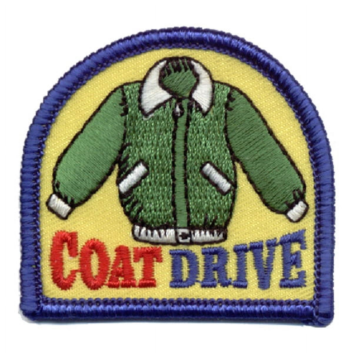 12 pieces 2" Custom Activity Scouts Applique Fun Patches - Coat Drive Patch