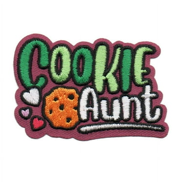 12 pieces 2" Custom Activity Scouts Applique Fun Patches - Cookie Aunt Patch