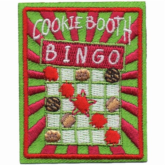 12 pieces 2" Custom Activity Scouts Applique Fun Patches - Cookie Booth Bingo Patch