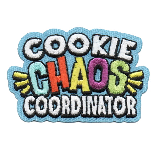 12 pieces 2" Custom Activity Scouts Applique Fun Patches - Cookie Chaos Coordinator