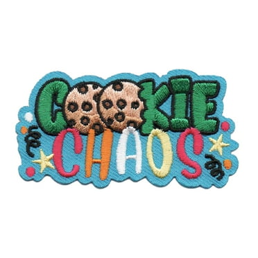 12 pieces 2" Custom Activity Scouts Applique Fun Patches - Cookie Chaos Patch