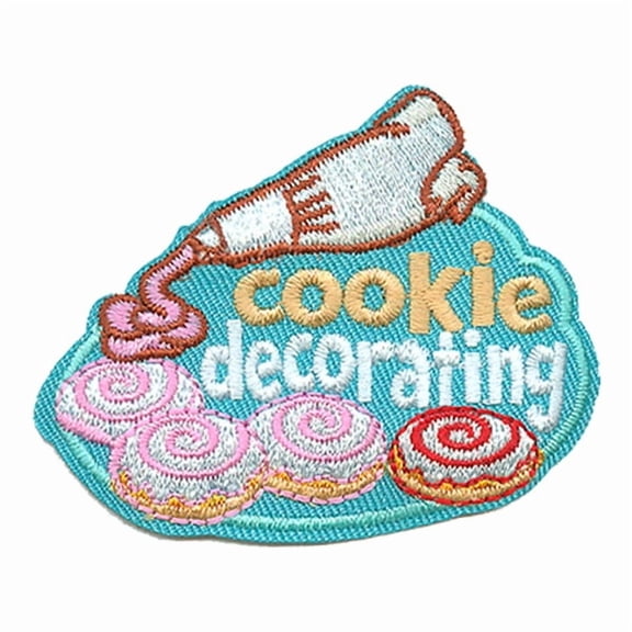 12 pieces 2" Custom Activity Scouts Applique Fun Patches - Cookie Decorating Patch