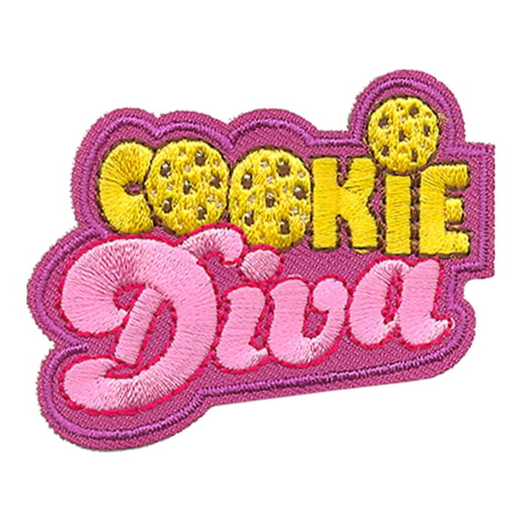 12 pieces 2" Custom Activity Scouts Applique Fun Patches - Cookie Diva Patch 7