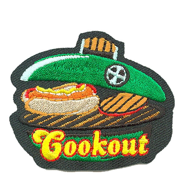 12 pieces 2" Custom Activity Scouts Applique Fun Patches - Cookout Patch