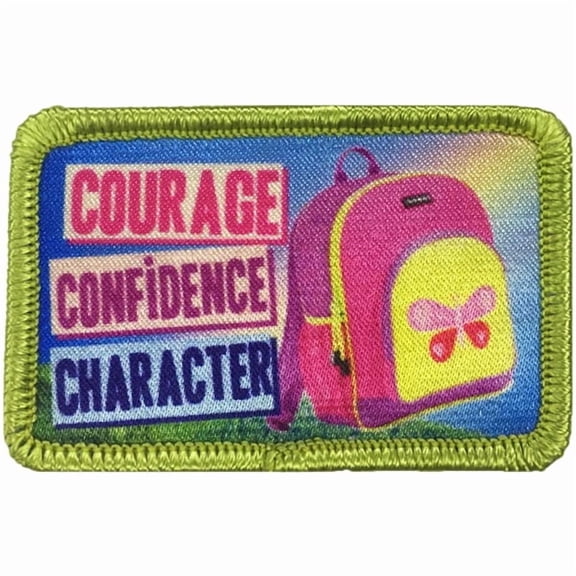 12 pieces 2" Custom Activity Scouts Applique Fun Patches - Courage & Confidence Patch 2