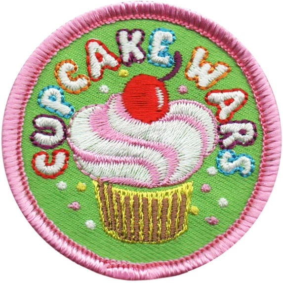 12 pieces 2" Custom Activity Scouts Applique Fun Patches - Cupcake Wars Patch
