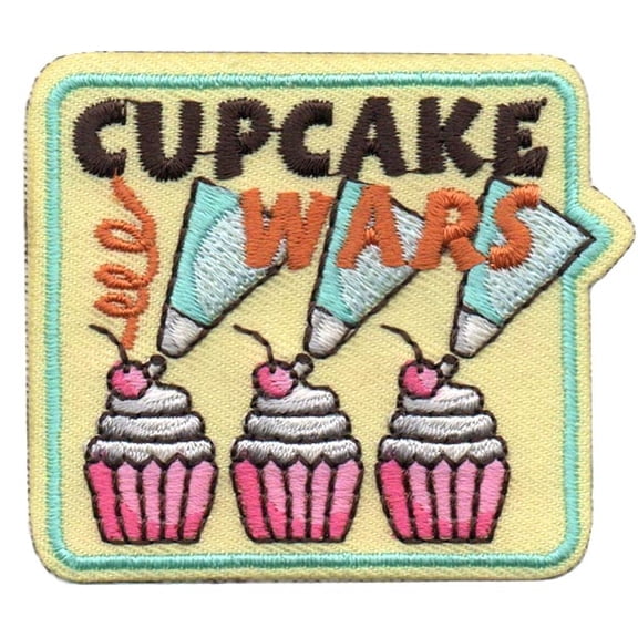 12 pieces 2" Custom Activity Scouts Applique Fun Patches - Cupcake Wars Patch