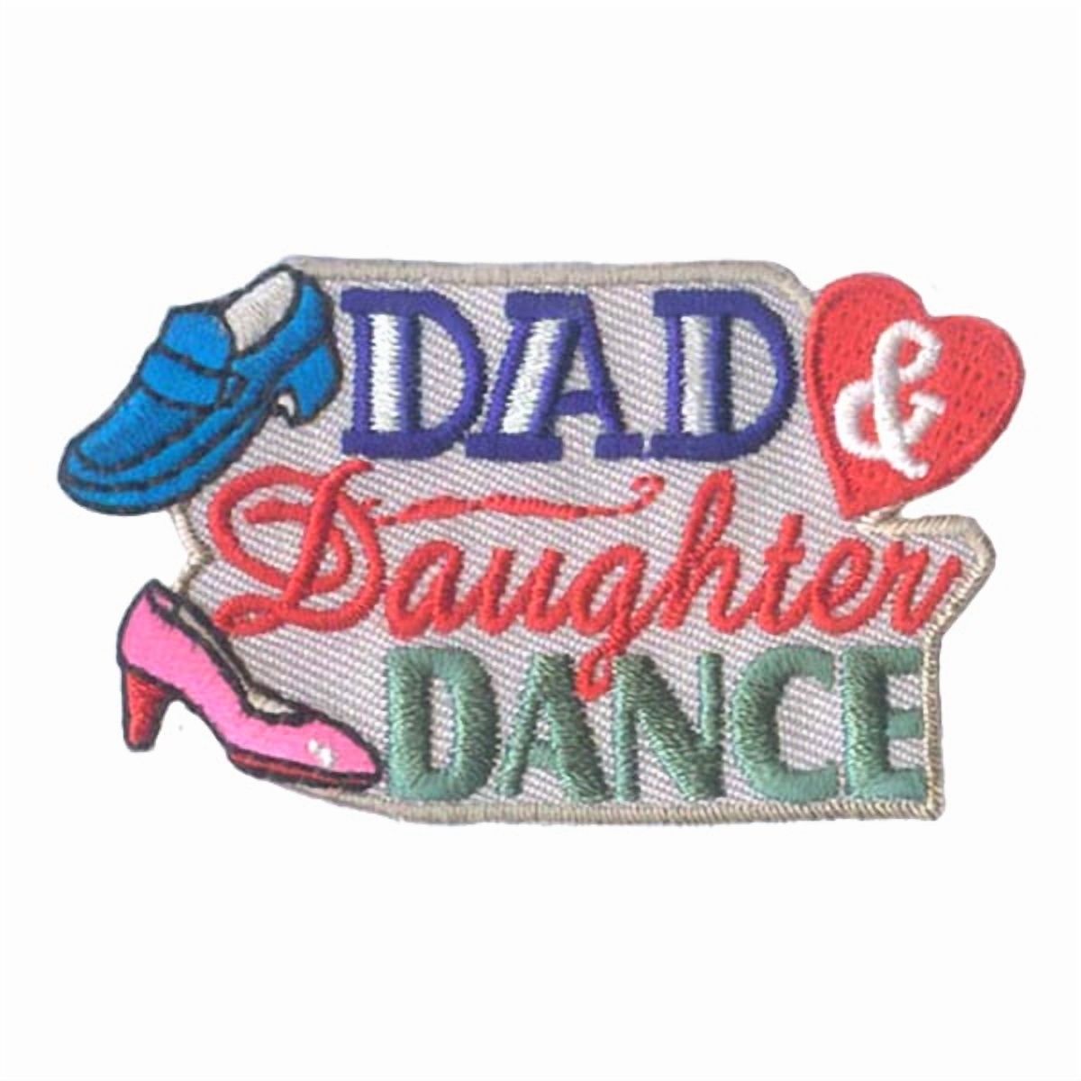 12 pieces 2" Custom Activity Scouts Applique Fun Patches - Dad & Daughter Dance Patch