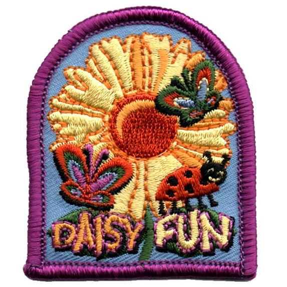 12 pieces 2" Custom Activity Scouts Applique Fun Patches - Daisy Fun Patch