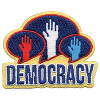 12 pieces 2" Custom Activity Scouts Applique Fun Patches - Democracy Patch