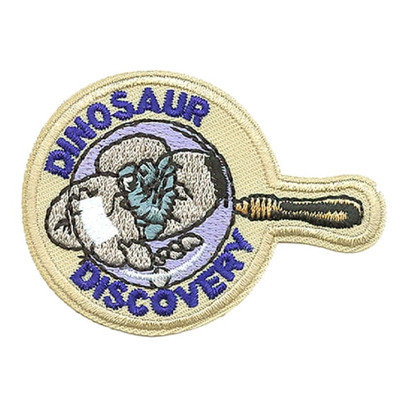 12 pieces 2" Custom Activity Scouts Applique Fun Patches - Dinosaur Discovery Patch