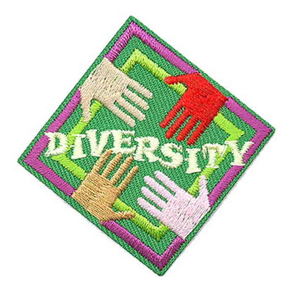 12 pieces 2" Custom Activity Scouts Applique Fun Patches - Diversity Patch