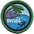 thumbnail image 1 of 12 pieces 2" Custom Activity Scouts Applique Fun Patches - Diving Patch, 1 of 1