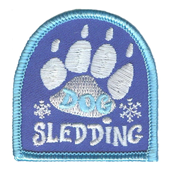 12 pieces 2" Custom Activity Scouts Applique Fun Patches - Dog Sledding Patch 2